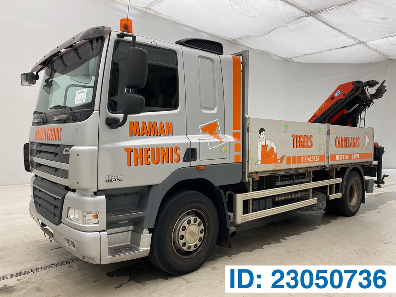 DAF CF85.410* - משאית צד נופל/ שטוחה, משאית מנוף: תמונה 1 DAF CF85.410* - משאית צד נופל/ שטוחה, משאית מנוף: תמונה 1