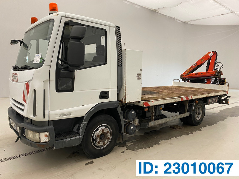 Iveco 75E18 - משאית צד נופל/ שטוחה, משאית מנוף: תמונה 1 Iveco 75E18 - משאית צד נופל/ שטוחה, משאית מנוף: תמונה 1