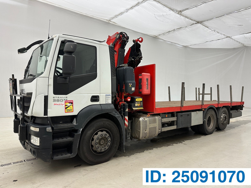 Iveco Stralis 360 - משאית צד נופל/ שטוחה, משאית מנוף: תמונה 1 Iveco Stralis 360 - משאית צד נופל/ שטוחה, משאית מנוף: תמונה 1