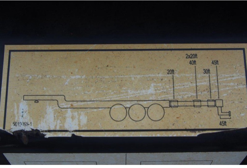 סמיטריילר מוביל מכולות/ החלפת גוף Krone Polyvalent skelet 20-30-40-45 ft: תמונה 15