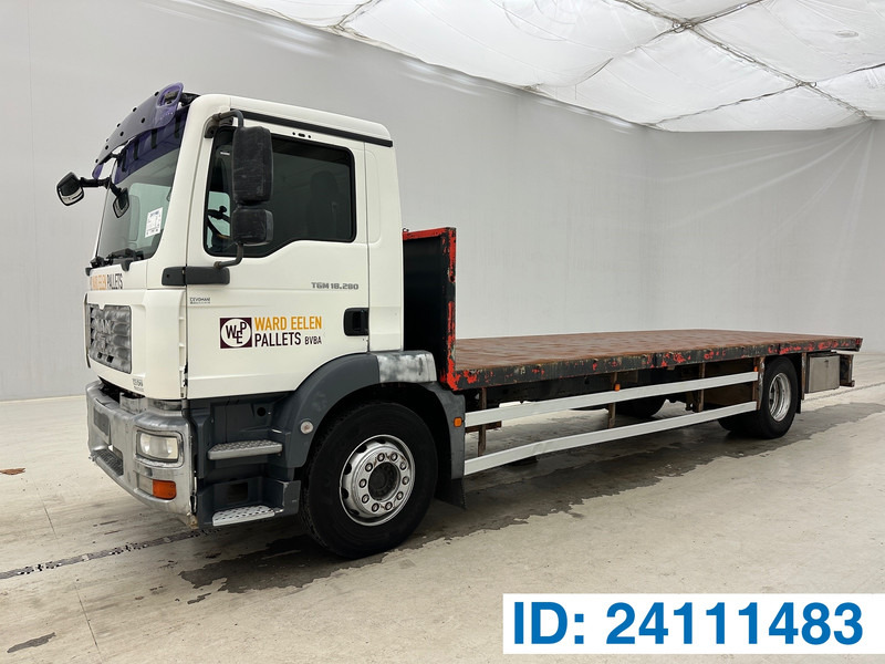 MAN TGM 18.280 - 4x2 - משאית צד נופל/ שטוחה: תמונה 1 MAN TGM 18.280 - 4x2 - משאית צד נופל/ שטוחה: תמונה 1
