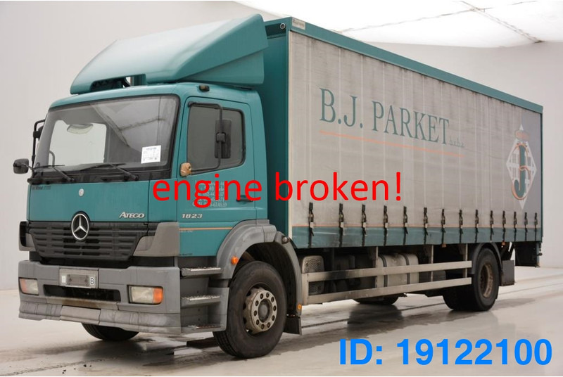 Mercedes-Benz Atego 1823 - damaged engine* - משאית וילונות צד: תמונה 1 Mercedes-Benz Atego 1823 - damaged engine* - משאית וילונות צד: תמונה 1
