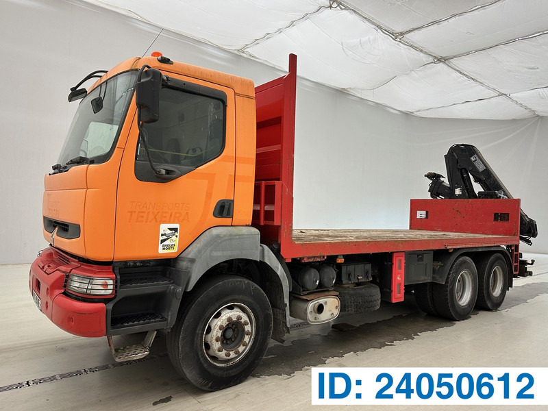Renault Kerax 360 - 6x4 - משאית צד נופל/ שטוחה, משאית מנוף: תמונה 1 Renault Kerax 360 - 6x4 - משאית צד נופל/ שטוחה, משאית מנוף: תמונה 1