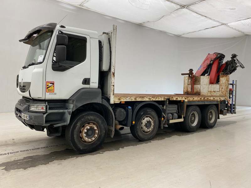 Renault Kerax 430 DXi - 8x4 - משאית צד נופל/ שטוחה, משאית מנוף: תמונה 3 Renault Kerax 430 DXi - 8x4 - משאית צד נופל/ שטוחה, משאית מנוף: תמונה 3