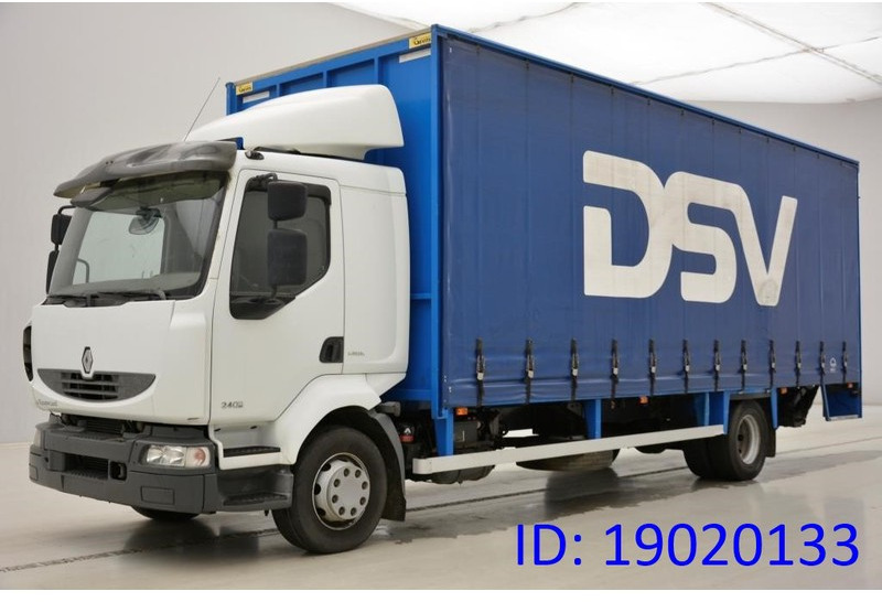 Renault Midlum 240 DXi - משאית וילונות צד: תמונה 1 Renault Midlum 240 DXi - משאית וילונות צד: תמונה 1