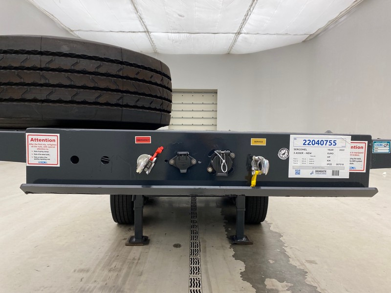 חָדָשׁ סמיטריילר מוביל מכולות/ החלפת גוף SERGOMEL Chassis/Plateau 20FT - NEW: תמונה 16