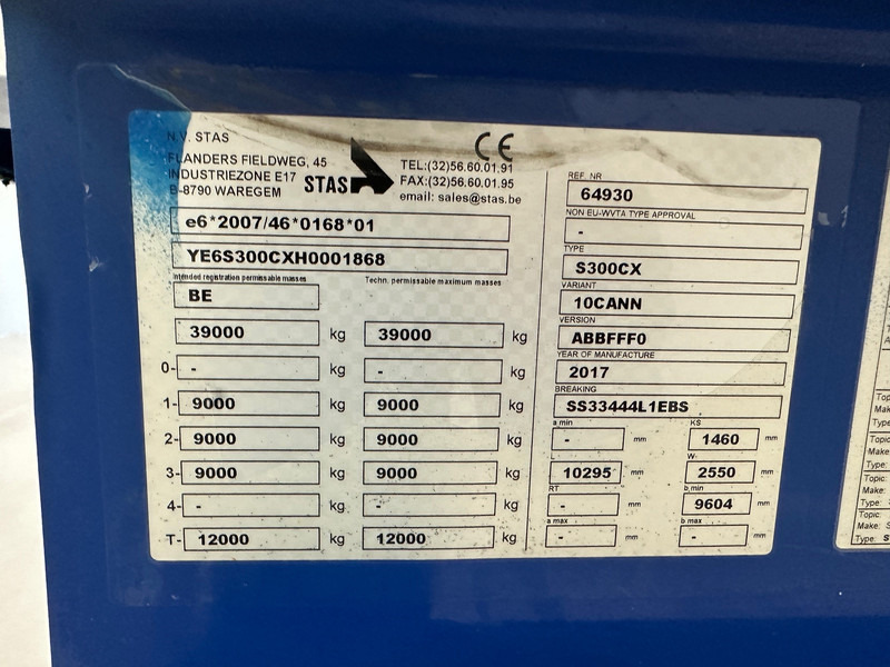 Stas 51 cub in alu* - סמיטריילר עם מזהיר: תמונה 3 Stas 51 cub in alu* - סמיטריילר עם מזהיר: תמונה 3