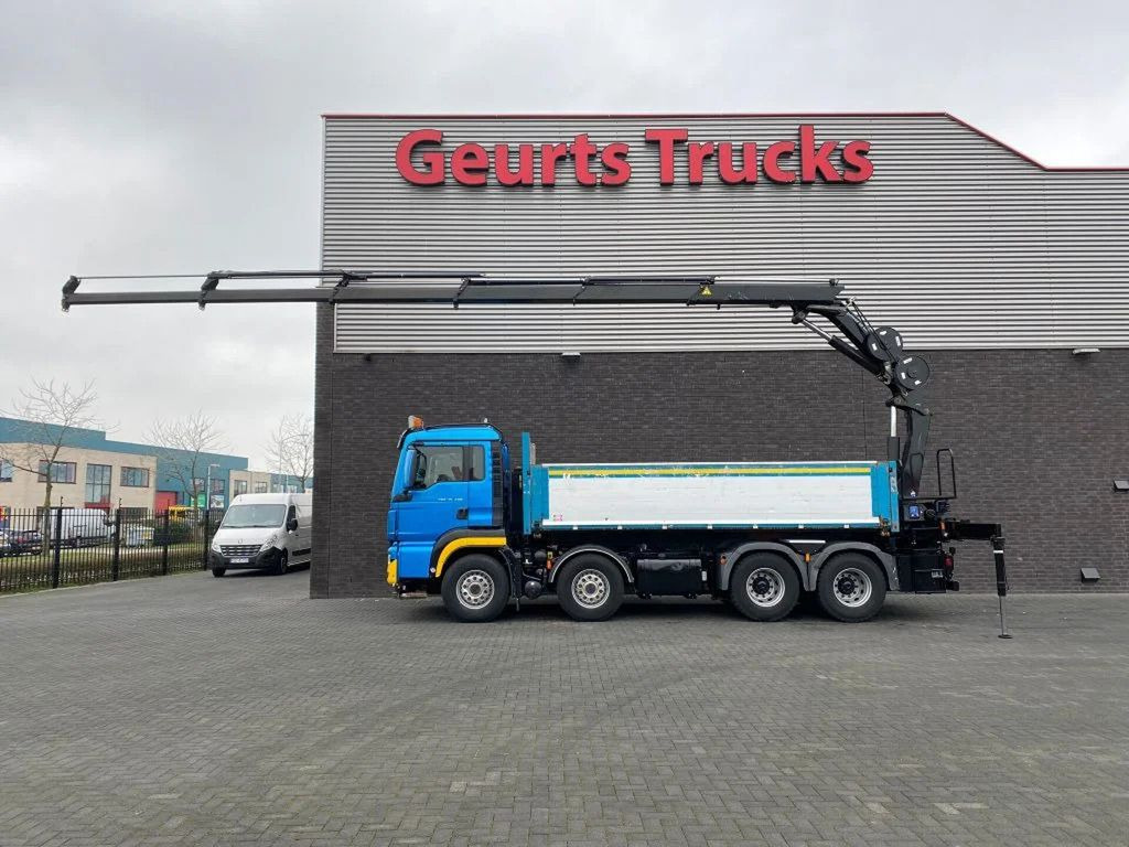 MAN TGS 35.480 8X4 KIPPER/TIPPER + HMF 2620-K5 KRAAN - מזהיר, משאית מנוף: תמונה 1 MAN TGS 35.480 8X4 KIPPER/TIPPER + HMF 2620-K5 KRAAN - מזהיר, משאית מנוף: תמונה 1