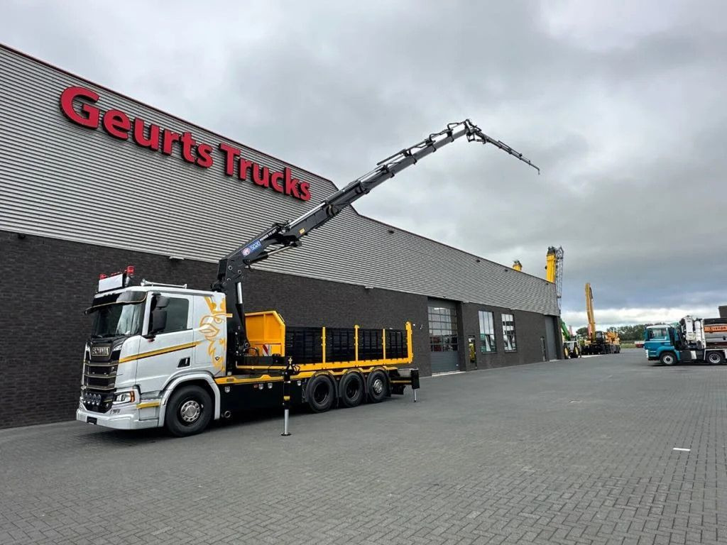 Scania R530 V8 NGS 8X4 TRIDEM MET HYVA 2Z KIPPER + HMF - משאית מנוף, מזהיר: תמונה 3 Scania R530 V8 NGS 8X4 TRIDEM MET HYVA 2Z KIPPER + HMF - משאית מנוף, מזהיר: תמונה 3