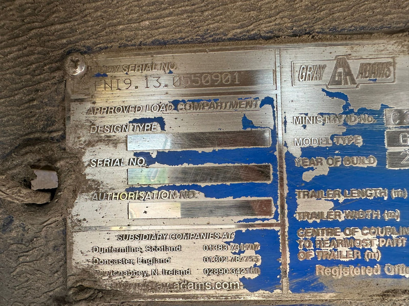 סמיטריילר עם קירור Gray and Adams Meat Hook Thermo King SLXE 400: תמונה 16 סמיטריילר עם קירור Gray and Adams Meat Hook Thermo King SLXE 400: תמונה 16