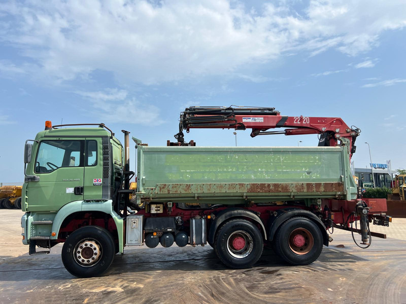 MAN TGA 26.480 tipper + HMF crane - מזהיר, משאית מנוף: תמונה 3 MAN TGA 26.480 tipper + HMF crane - מזהיר, משאית מנוף: תמונה 3