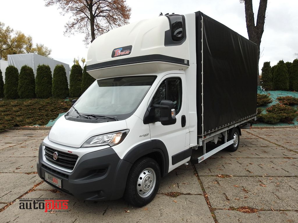 Fiat DUCATO PRITSCHE PLANE AUFZUG 8 PALETTEN WEBASTO - כלי רכב מסחרי עם וילונות צד: תמונה 1 Fiat DUCATO PRITSCHE PLANE AUFZUG 8 PALETTEN WEBASTO - כלי רכב מסחרי עם וילונות צד: תמונה 1