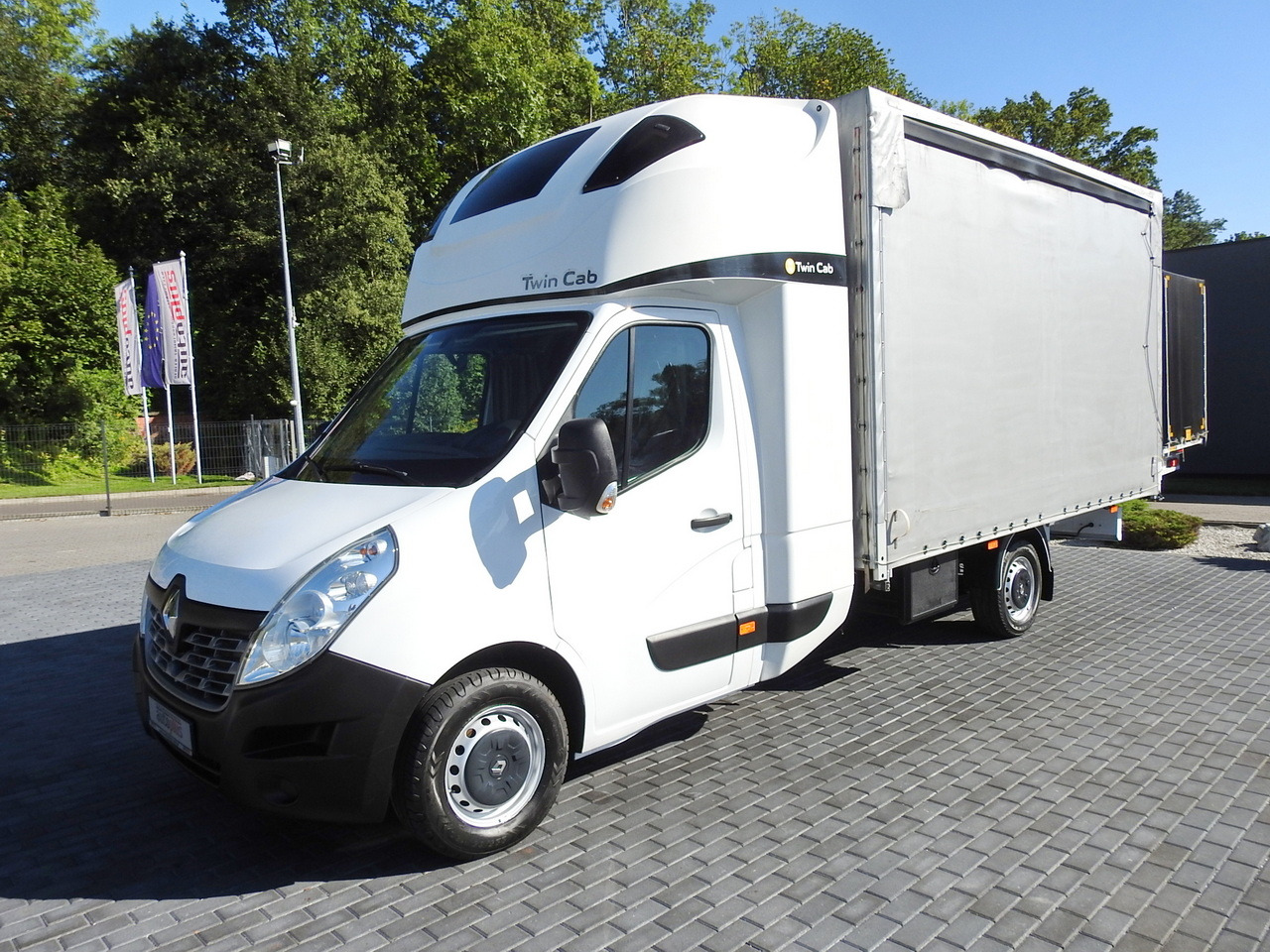 כלי רכב מסחרי עם וילונות צד RENAULT MASTER TARPAULIN 8 PALLETS WEBASTO CRUISE CONTROL AIR CONDITIONING PNEUMATICS  170HP: תמונה 19
