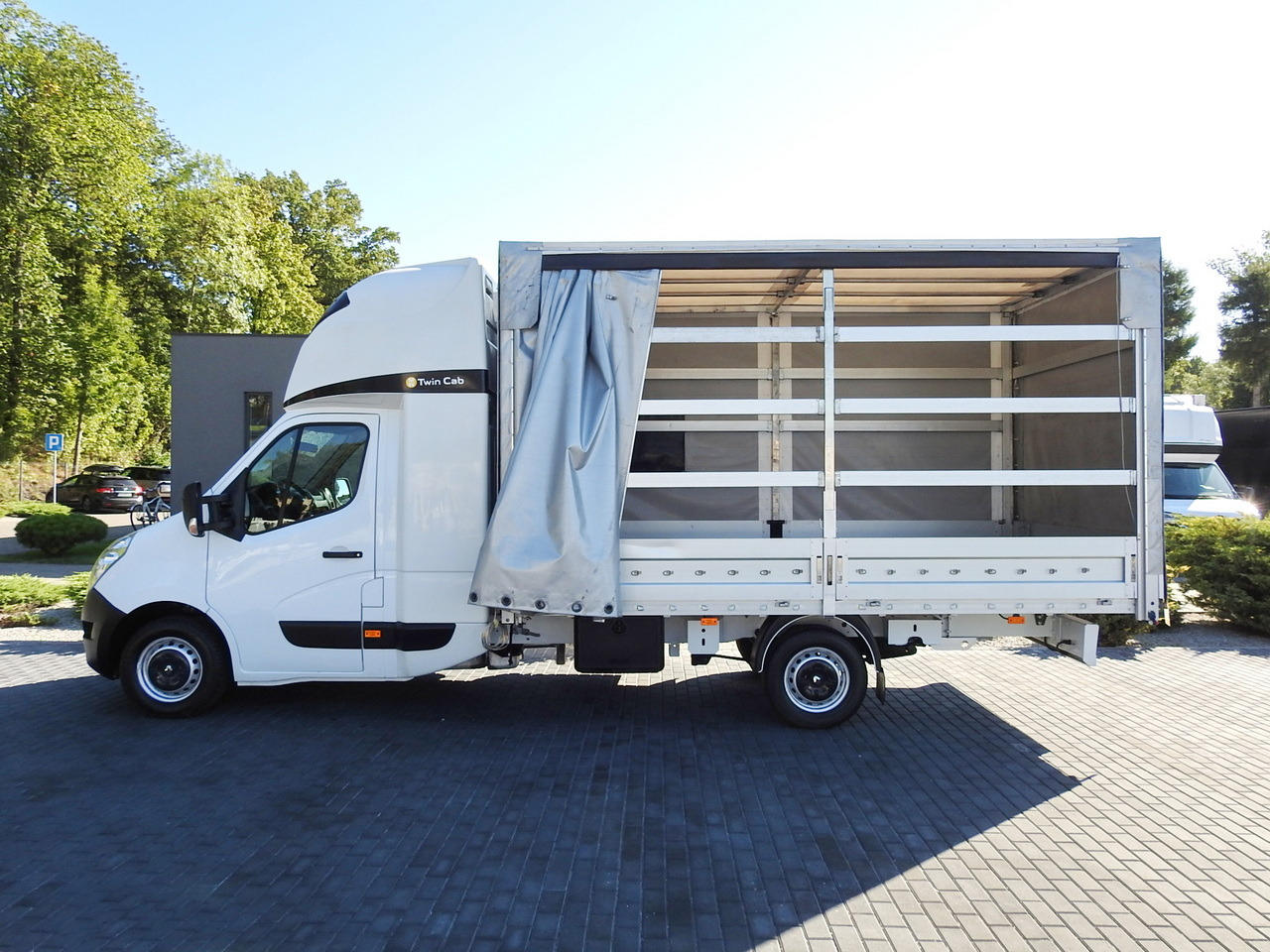 כלי רכב מסחרי עם וילונות צד RENAULT MASTER TARPAULIN 8 PALLETS WEBASTO CRUISE CONTROL AIR CONDITIONING PNEUMATICS  170HP: תמונה 8
