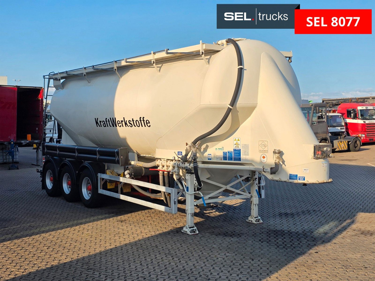 Feldbinder EUT 40.3/7645/A/2 / 1 Kammer - סמיטריילר Silo: תמונה 3 Feldbinder EUT 40.3/7645/A/2 / 1 Kammer - סמיטריילר Silo: תמונה 3