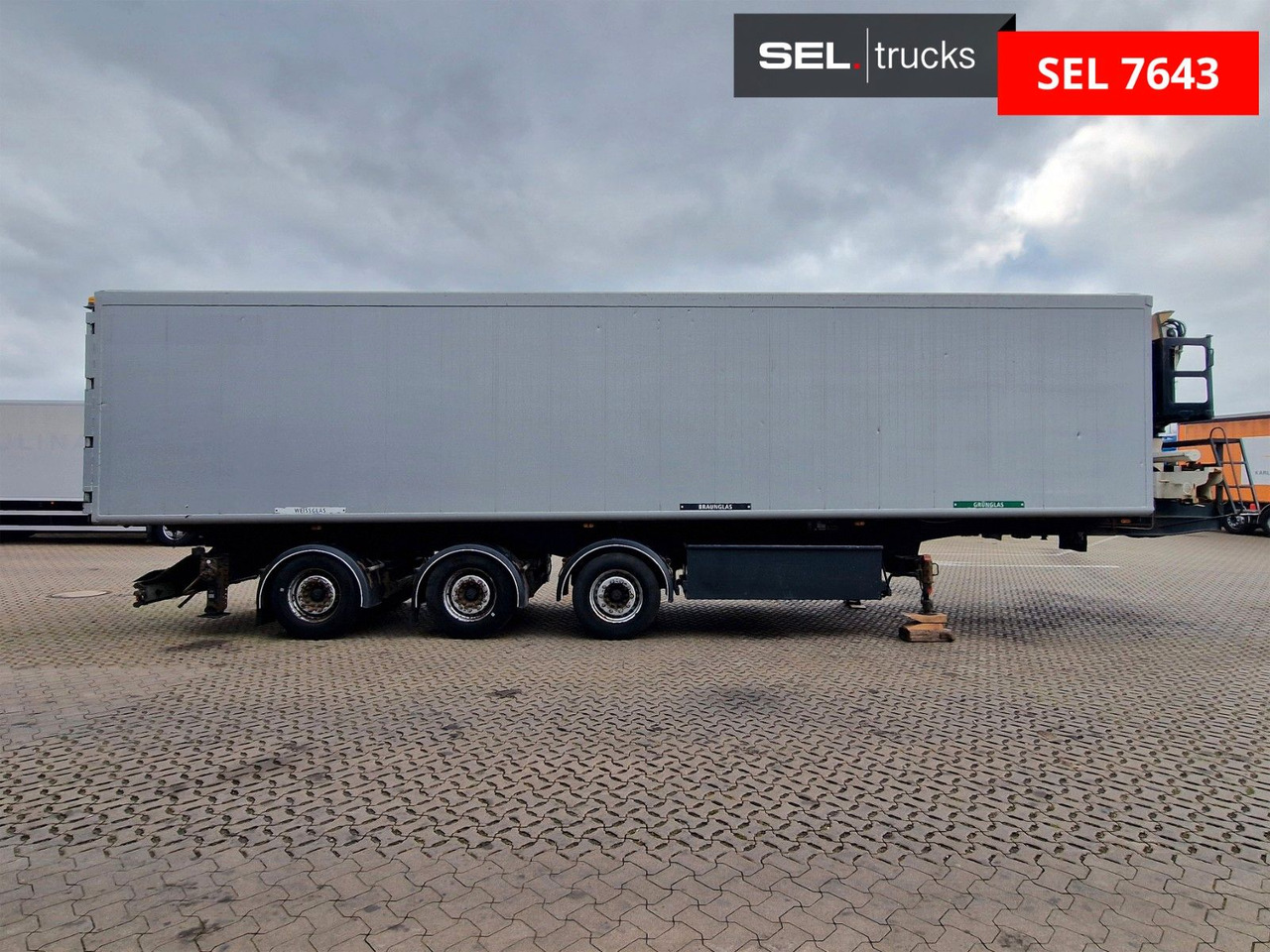H&W HWDKSK38 / Glasrecycling / Kran / Lenkachse - סמיטריילר עם מזהיר: תמונה 4 H&W HWDKSK38 / Glasrecycling / Kran / Lenkachse - סמיטריילר עם מזהיר: תמונה 4