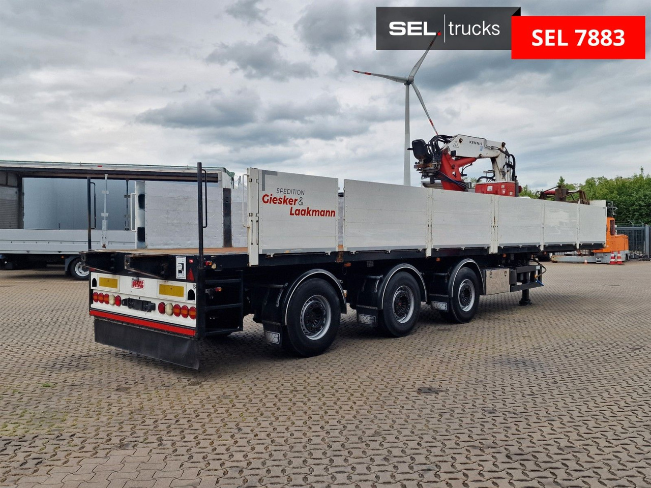KWB P-393-STI-R1 / Rollkran / Kennis / Lenkachse - סמיטריילר צד נופל/ שטוח: תמונה 5 KWB P-393-STI-R1 / Rollkran / Kennis / Lenkachse - סמיטריילר צד נופל/ שטוח: תמונה 5