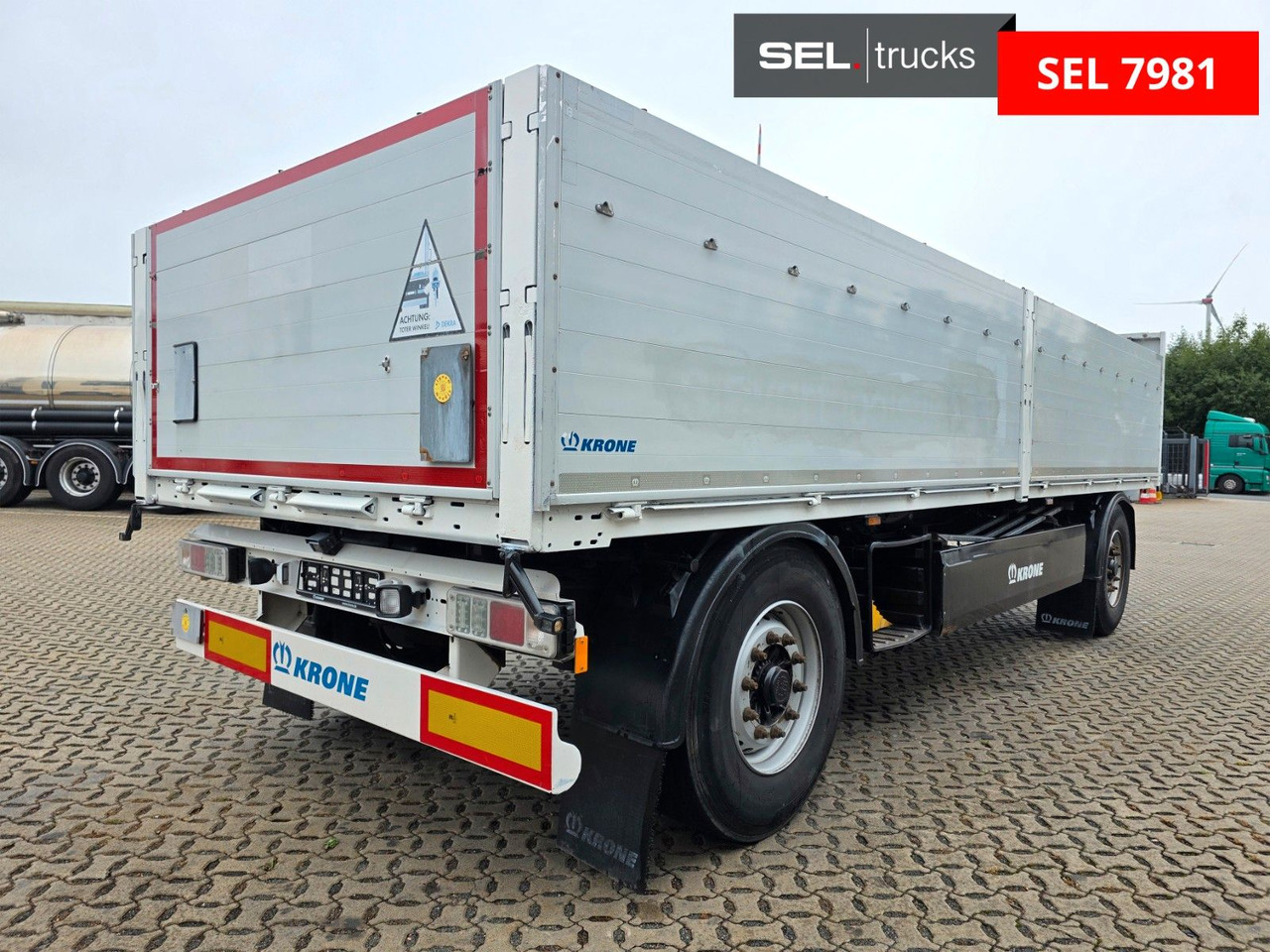 Krone AZ / Baustoff - קרון נגרר צד נופל/ שטוח: תמונה 5 Krone AZ / Baustoff - קרון נגרר צד נופל/ שטוח: תמונה 5