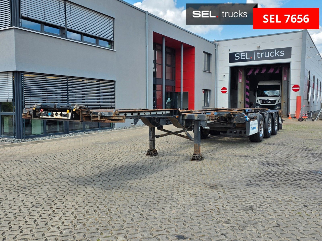 Krone SD / Teleskop / Alu-Felgen / Liftachse - סמיטריילר מוביל מכולות/ החלפת גוף: תמונה 1 Krone SD / Teleskop / Alu-Felgen / Liftachse - סמיטריילר מוביל מכולות/ החלפת גוף: תמונה 1
