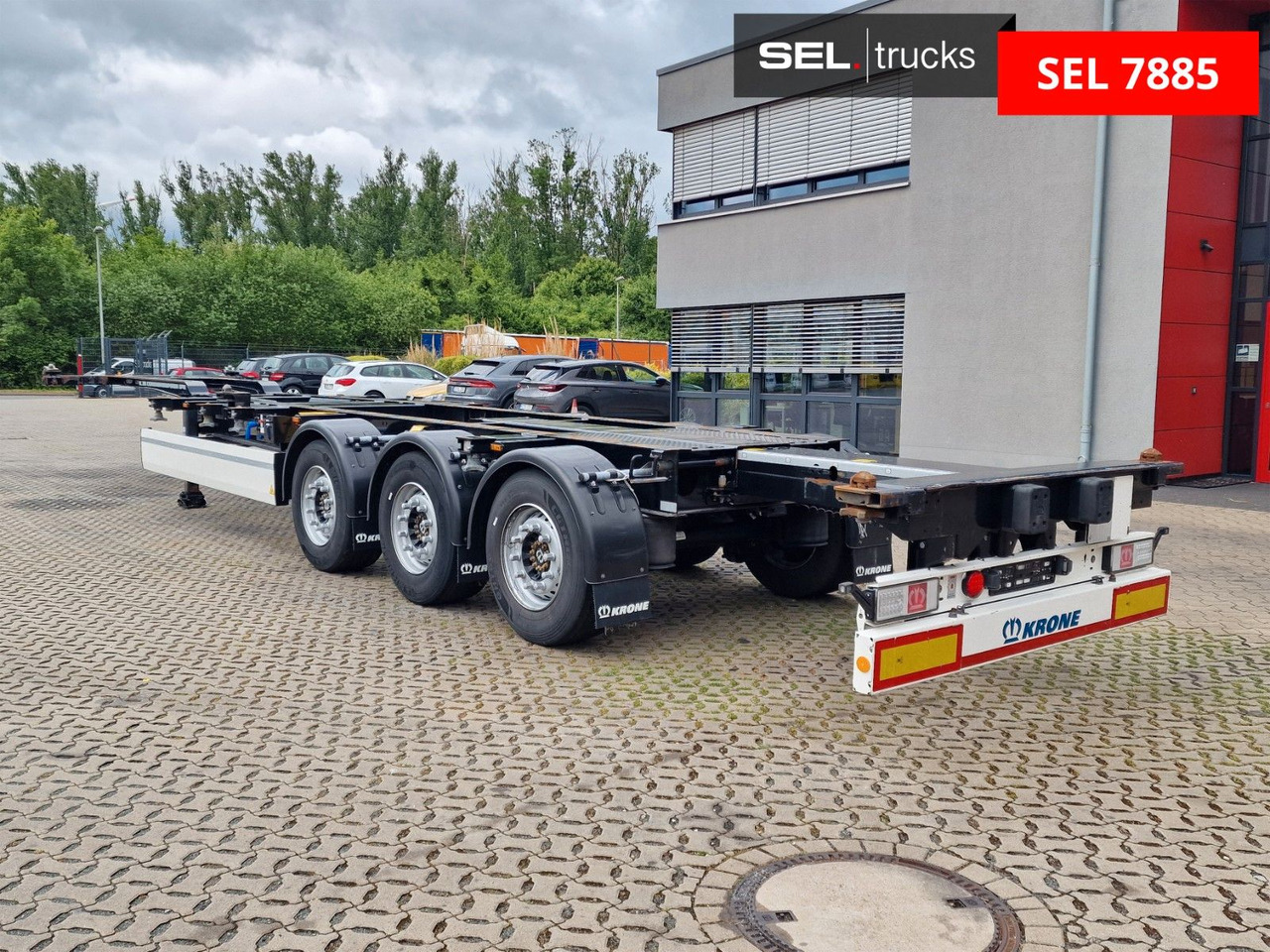 סמיטריילר מוביל מכולות/ החלפת גוף Krone SD / Teleskop / Liftachse: תמונה 7