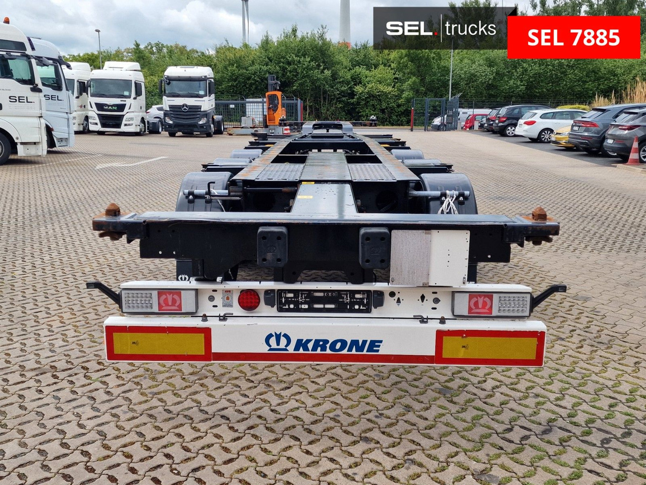 סמיטריילר מוביל מכולות/ החלפת גוף Krone SD / Teleskop / Liftachse: תמונה 6