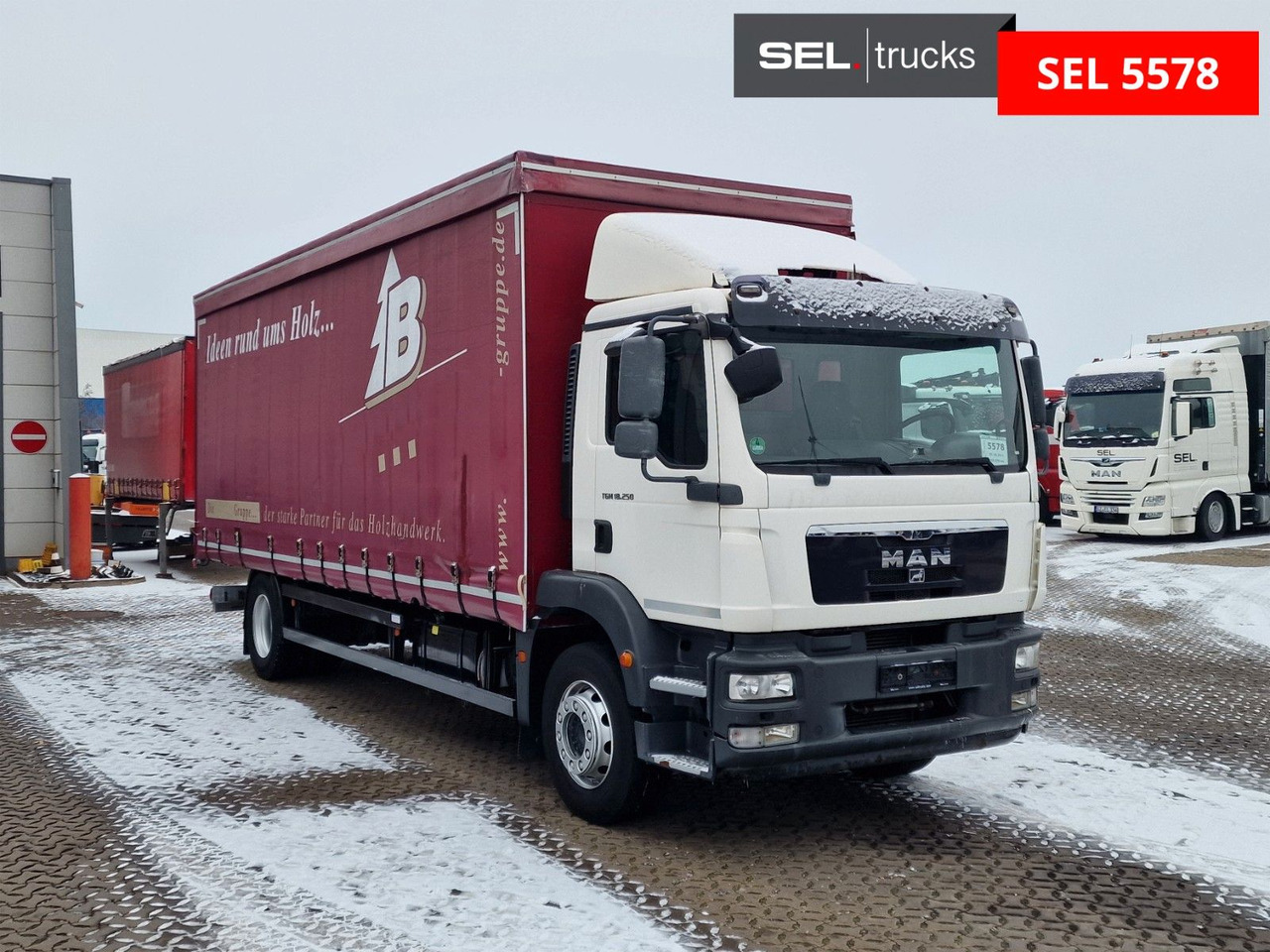 MAN TGM 18.250 4X2 LL / Staplerhalterung - משאית וילונות צד: תמונה 3 MAN TGM 18.250 4X2 LL / Staplerhalterung - משאית וילונות צד: תמונה 3