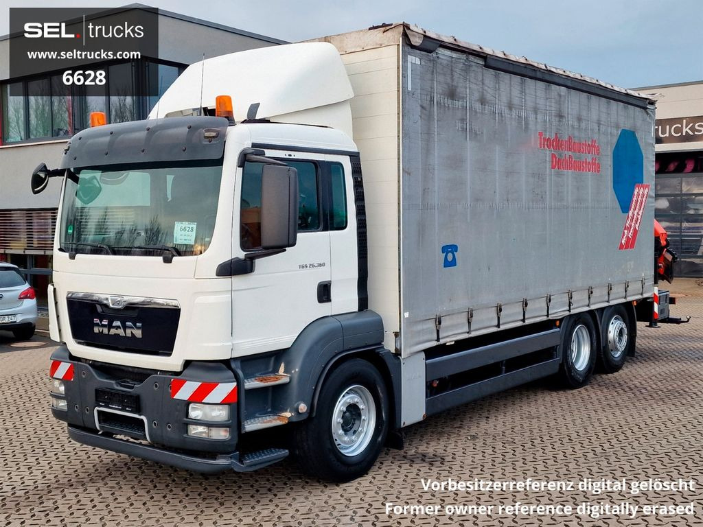 MAN TGS 26.360 / Palfinger PK 22002EH / Lenkachse - משאית מנוף, משאית וילונות צד: תמונה 2 MAN TGS 26.360 / Palfinger PK 22002EH / Lenkachse - משאית מנוף, משאית וילונות צד: תמונה 2