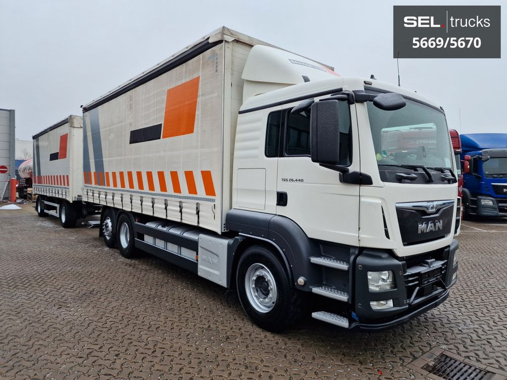 MAN TGS 26.440/Lenkachse/Staplerhaltrng./ KOMPLETT!! - משאית וילונות צד: תמונה 4 MAN TGS 26.440/Lenkachse/Staplerhaltrng./ KOMPLETT!! - משאית וילונות צד: תמונה 4