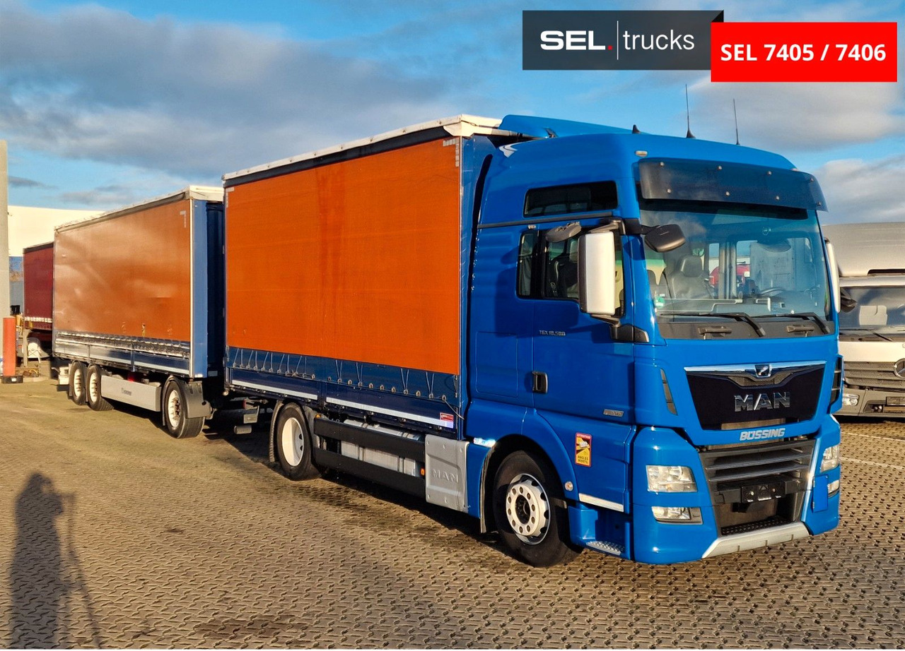 MAN TGX 18.580 4X2 LL/ Intarder/Aluklappen/Durchlade - משאית וילונות צד: תמונה 4 MAN TGX 18.580 4X2 LL/ Intarder/Aluklappen/Durchlade - משאית וילונות צד: תמונה 4
