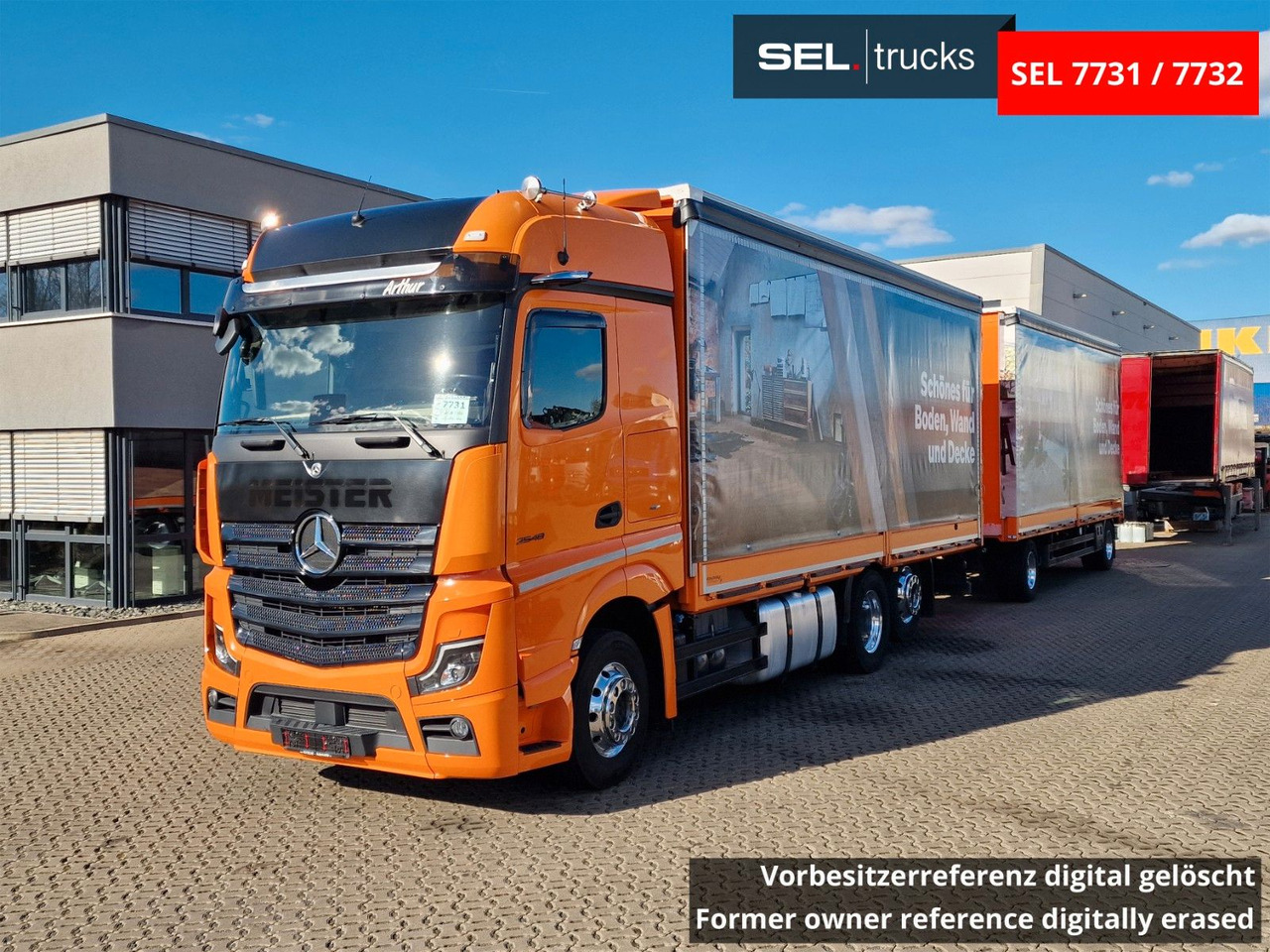 Mercedes-Benz Actros 2548 / Retarder / Aluklappen / 6E - משאית וילונות צד: תמונה 1 Mercedes-Benz Actros 2548 / Retarder / Aluklappen / 6E - משאית וילונות צד: תמונה 1