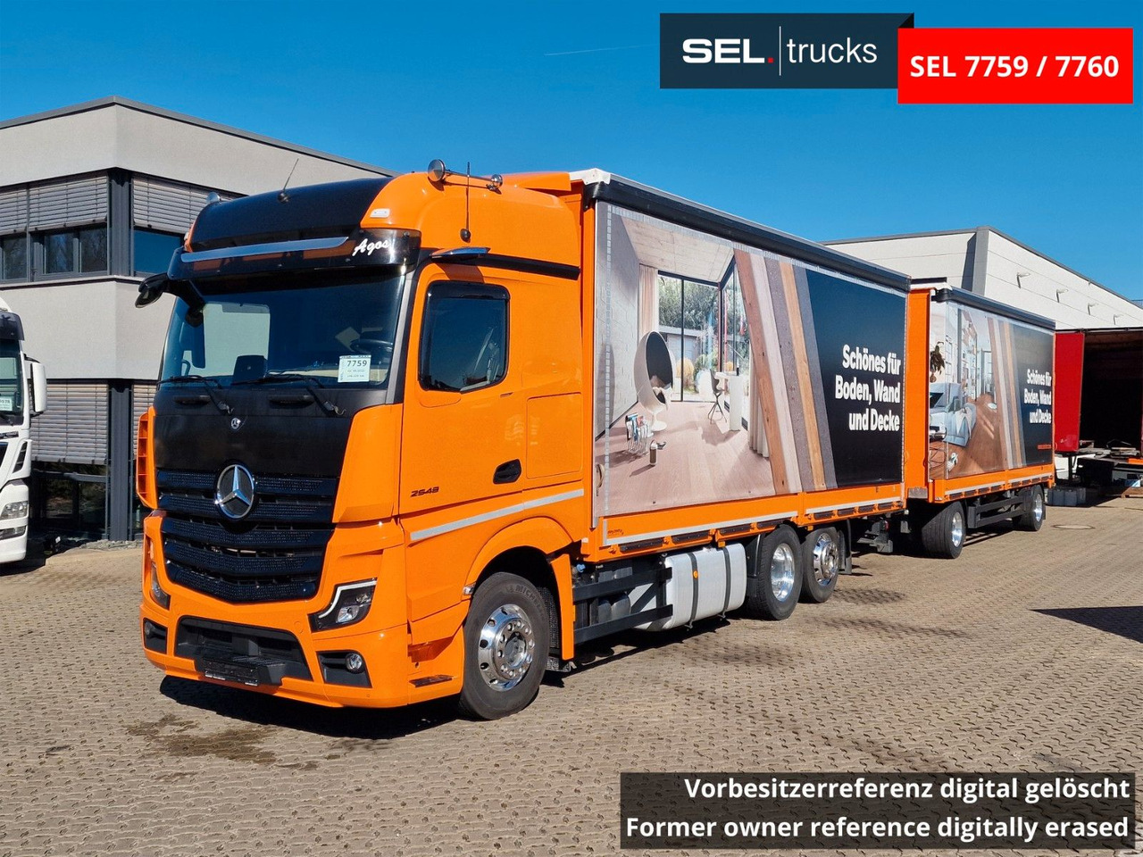 Mercedes-Benz Actros 2548 / Retarder / Euro 6E / Aluklappen - משאית וילונות צד: תמונה 1 Mercedes-Benz Actros 2548 / Retarder / Euro 6E / Aluklappen - משאית וילונות צד: תמונה 1