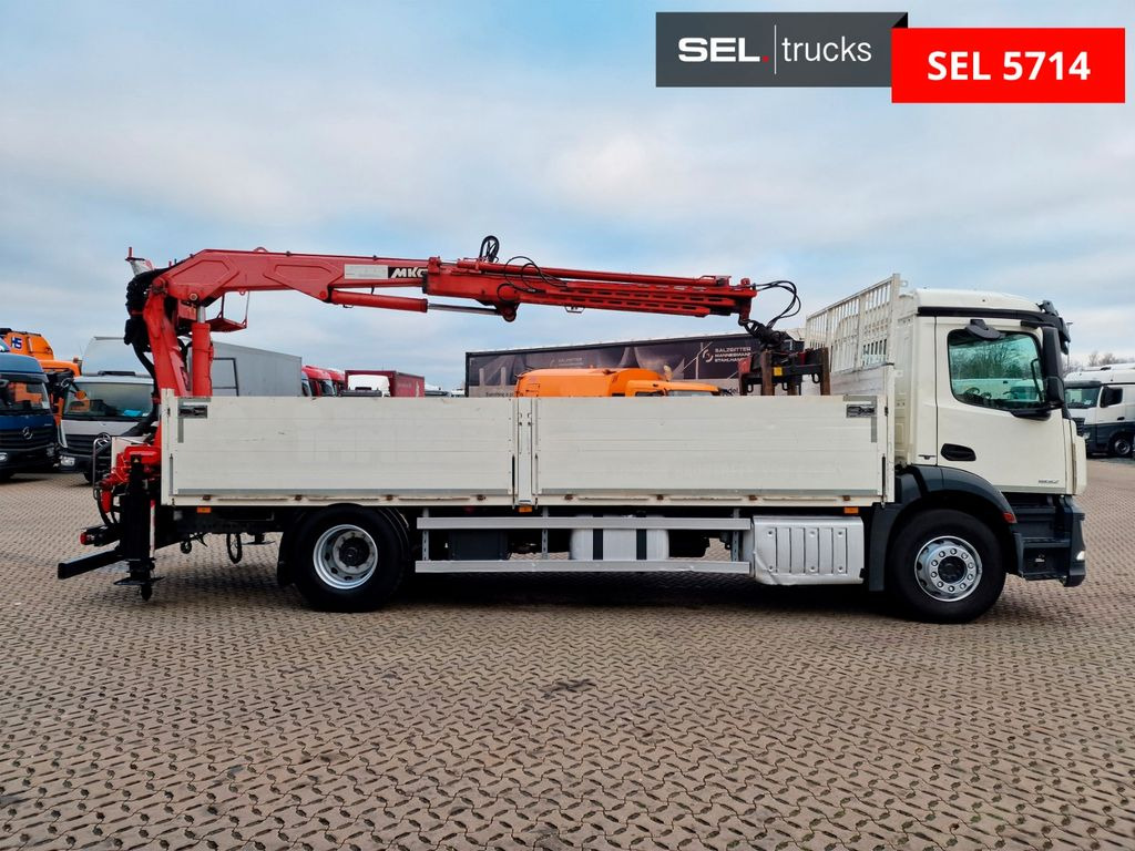 Mercedes-Benz Antos 1832 / MKG Kran Mercedes-Benz Antos 1832 / MKG Kran - משאית צד נופל/ שטוחה, משאית מנוף: תמונה 5 Mercedes-Benz Antos 1832 / MKG Kran Mercedes-Benz Antos 1832 / MKG Kran - משאית צד נופל/ שטוחה, משאית מנוף: תמונה 5