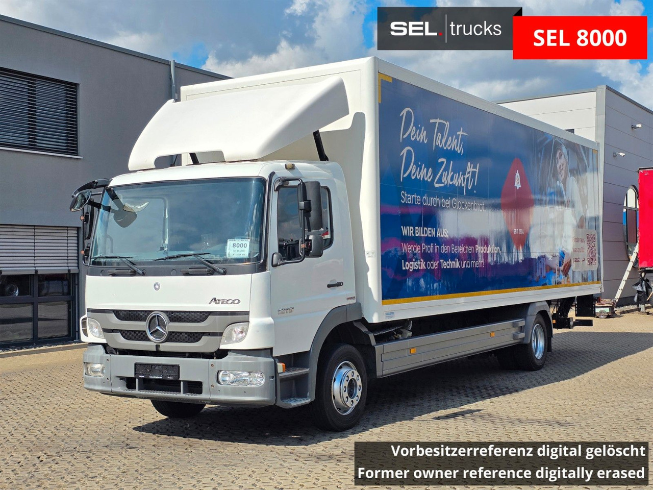 Mercedes-Benz Atego 1218 / Ladebordwand - משאית תיבה: תמונה 1 Mercedes-Benz Atego 1218 / Ladebordwand - משאית תיבה: תמונה 1