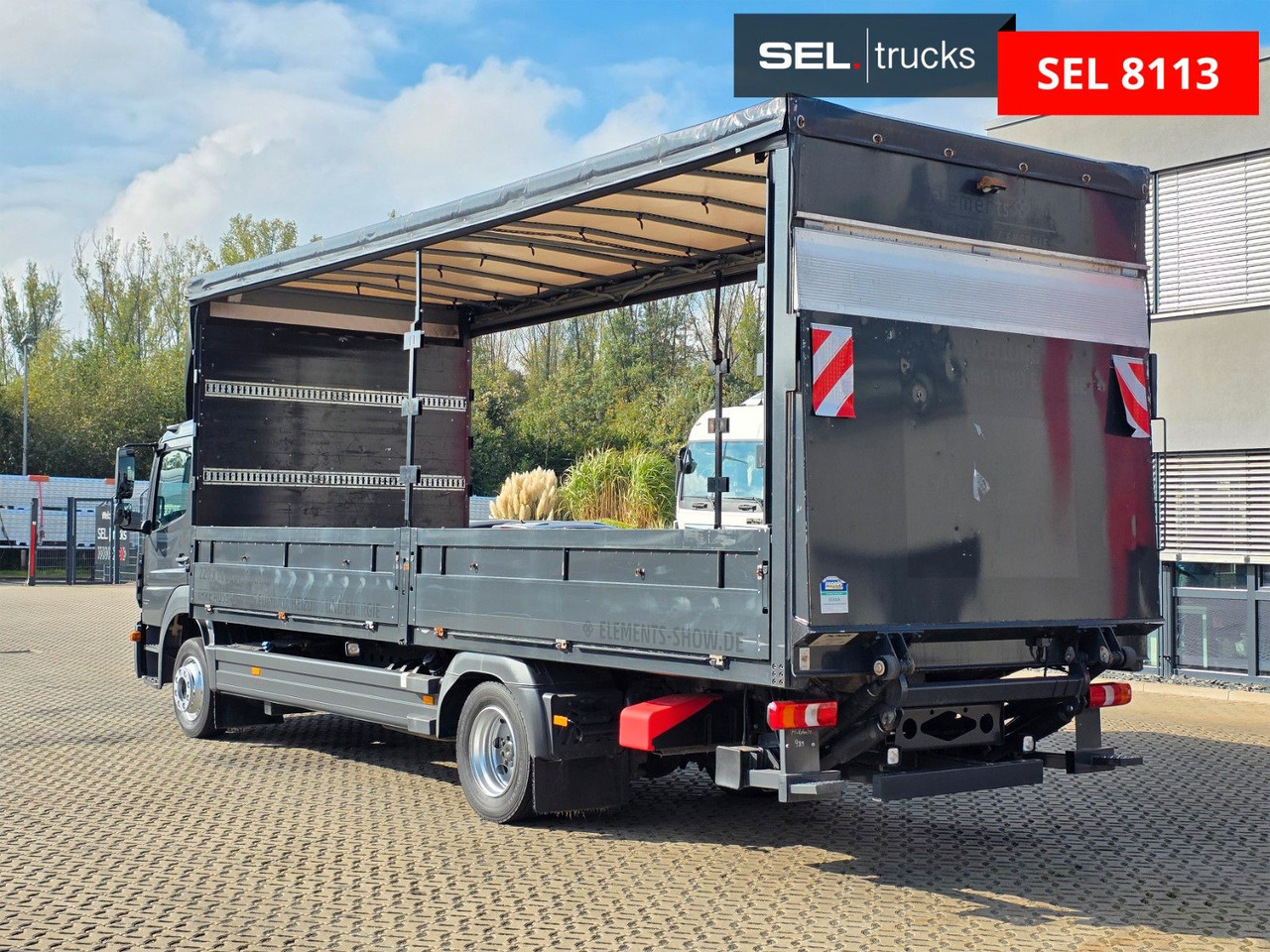 משאית וילונות צד Mercedes-Benz Atego 1221 / Ladebordwand / Rückfahrkamera: תמונה 7 משאית וילונות צד Mercedes-Benz Atego 1221 / Ladebordwand / Rückfahrkamera: תמונה 7