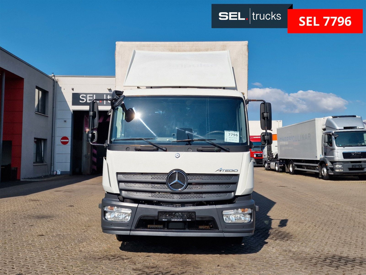 Mercedes-Benz Atego 1221 / Ladebordwand - משאית וילונות צד: תמונה 2 Mercedes-Benz Atego 1221 / Ladebordwand - משאית וילונות צד: תמונה 2