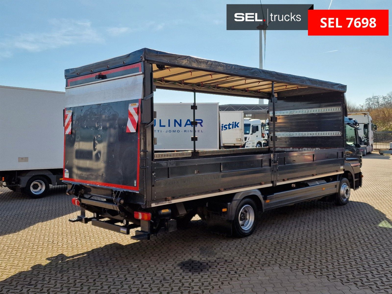 Mercedes-Benz Atego 1221 / Ladebordwand - משאית וילונות צד: תמונה 5 Mercedes-Benz Atego 1221 / Ladebordwand - משאית וילונות צד: תמונה 5