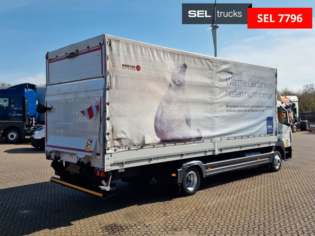 Mercedes-Benz Atego 1221 / Ladebordwand - משאית וילונות צד: תמונה 5 Mercedes-Benz Atego 1221 / Ladebordwand - משאית וילונות צד: תמונה 5