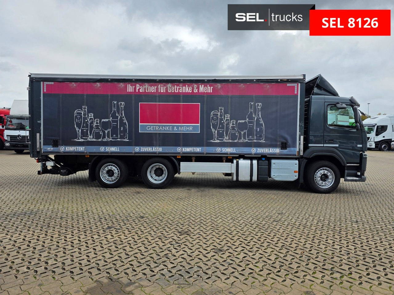 Volvo FM 410 / Ladebordwand / Lenkachse - משאית וילונות צד: תמונה 4 Volvo FM 410 / Ladebordwand / Lenkachse - משאית וילונות צד: תמונה 4