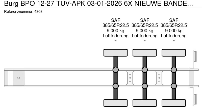 הַחכָּרָה Burg BPO 12-27 TUV-APK 03-01-2026 6X NIEUWE BANDEN 6X NEW TYERS Burg BPO 12-27 TUV-APK 03-01-2026 6X NIEUWE BANDEN 6X NEW TYERS: תמונה 17
