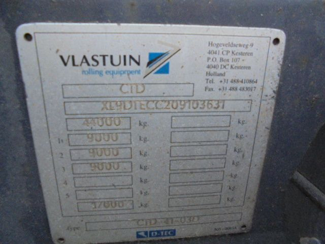סמיטריילר מוביל מכולות/ החלפת גוף D-Tec CTD-41-03D LZV DOLLY: תמונה 13