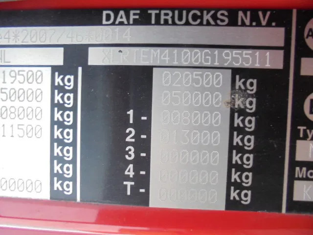 יחידת טרקטור DAF CF 410 SSC: תמונה 17