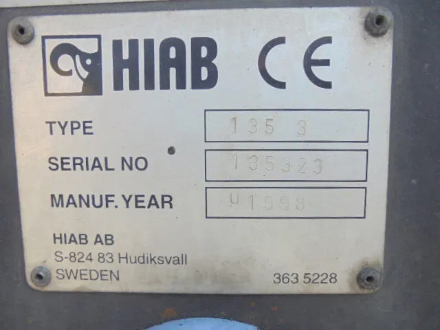 Hiab 135/3 - זרוע: תמונה 4 Hiab 135/3 - זרוע: תמונה 4