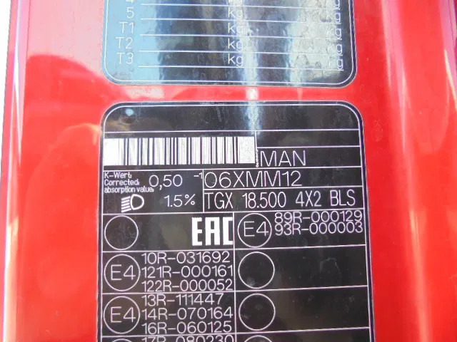 יחידת טרקטור MAN TGX 18.500 500 XXL + RETARDER: תמונה 17