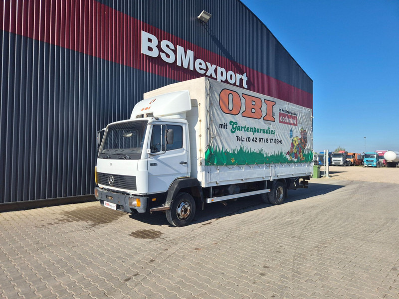 Mercedes-Benz 814 - משאית וילונות צד: תמונה 1 Mercedes-Benz 814 - משאית וילונות צד: תמונה 1