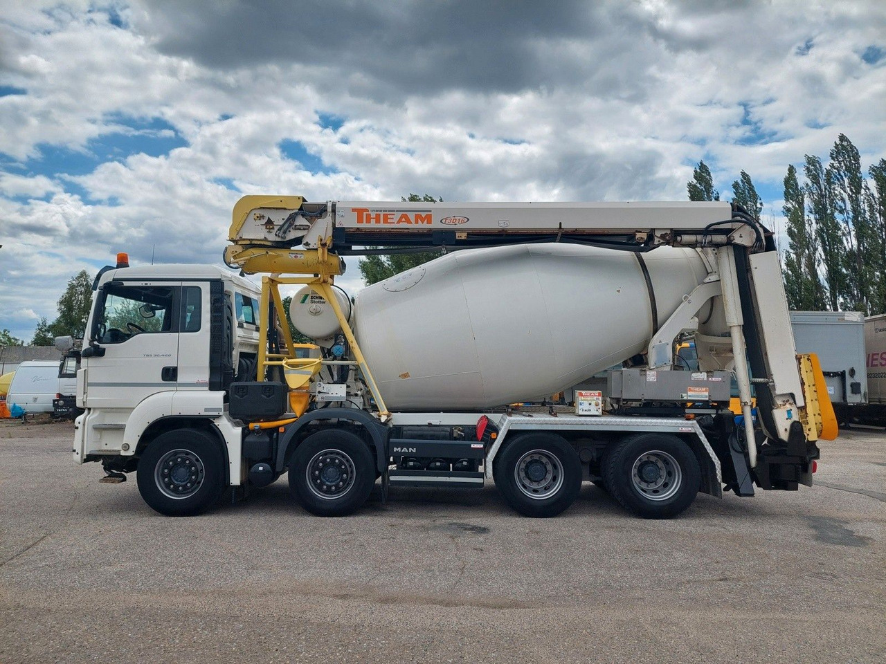 MAN TGS 32.420 BB Stetter AM 8 FHCBL + Theam T3D16 - משאית מערבלת בטון: תמונה 5 MAN TGS 32.420 BB Stetter AM 8 FHCBL + Theam T3D16 - משאית מערבלת בטון: תמונה 5