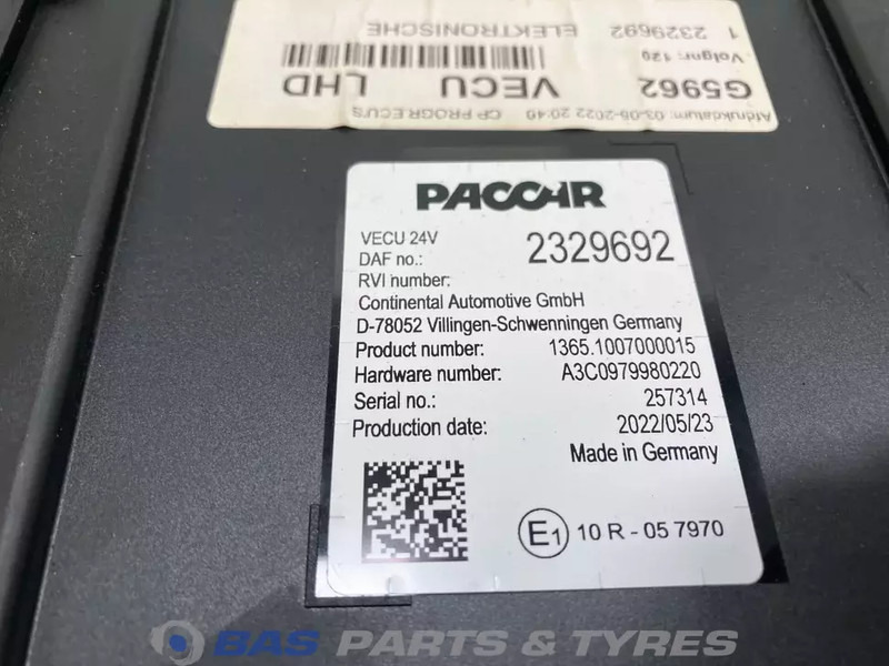 DAF - ECU עבור משאית: תמונה 3 DAF - ECU עבור משאית: תמונה 3
