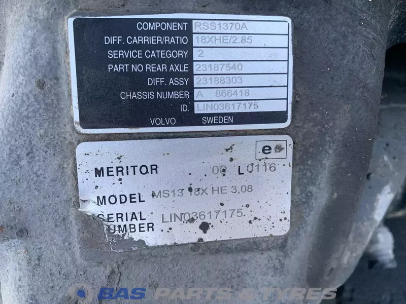 Meritor Differentieel Volvo RSS1370A 23194000 - הילוך דיפרנציאלי עבור משאית: תמונה 5 Meritor Differentieel Volvo RSS1370A 23194000 - הילוך דיפרנציאלי עבור משאית: תמונה 5