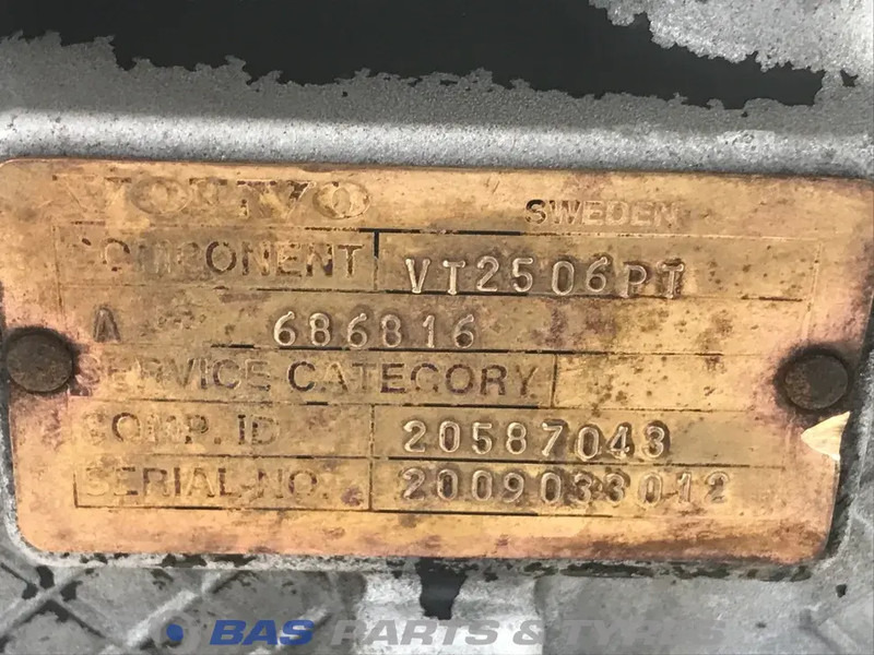 Volvo Volvo VT2506PT Powertronic Versnellingsbak 20587043 - תיבת הילוכים עבור משאית: תמונה 5 Volvo Volvo VT2506PT Powertronic Versnellingsbak 20587043 - תיבת הילוכים עבור משאית: תמונה 5