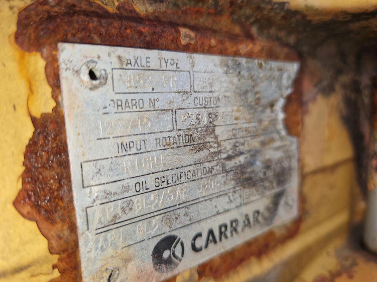 EJES CARRARO 852 FR PAR CASE 1288 - סרן וחלקים עבור מכונת בנייה: תמונה 3 EJES CARRARO 852 FR PAR CASE 1288 - סרן וחלקים עבור מכונת בנייה: תמונה 3