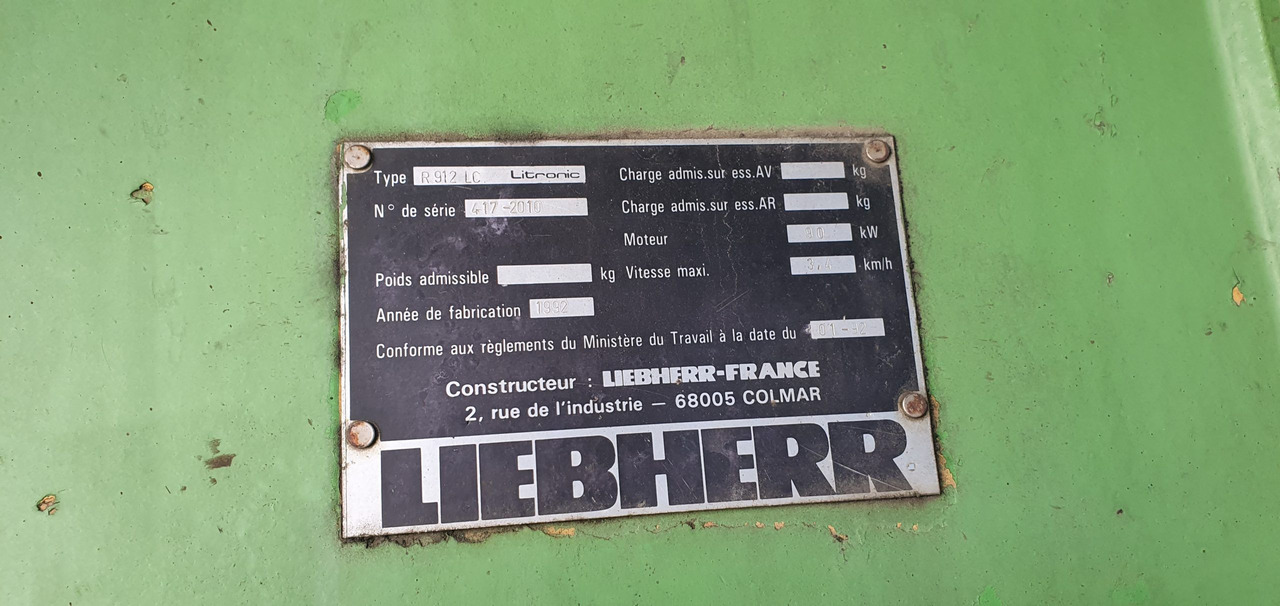 LIEBHERR R912LI - מחפר סורק: תמונה 2 LIEBHERR R912LI - מחפר סורק: תמונה 2